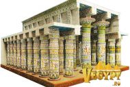 Колонный зал отличается от всех залов храма не только масштабы, а и своими грандиозными колоннами.