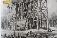 Для перевозки была специально построена железная дорога. паровоз потащил грузовые платформы с обелиском , он передвигался по улицам нью-йорка со скоростью 30 метров в день.